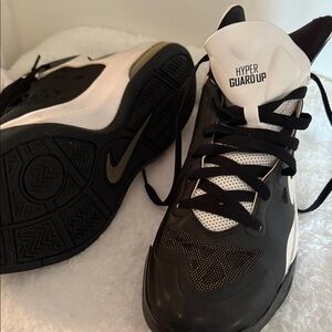 Nike Hyper Guard Up Black and White Athletic Shoes